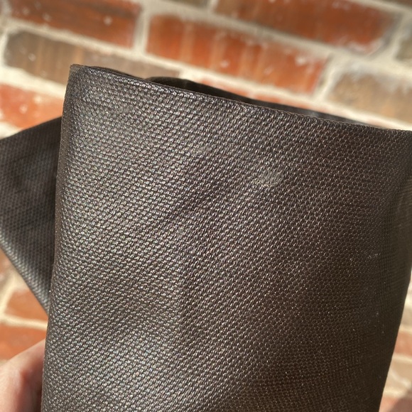 Stuart Weitzman Ludlow Leather Canvas Riding Boots - Picture 14 of 16